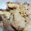 nanaきち's cooksnap of when they made キノコと豚肉のバター炒め丼.