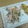 堕天使M's cooksnap of when they made かいわれ大根とカニカマのマヨおかか合え.