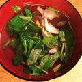 ボブナナ's cooksnap of when they made しみじみと美味しい三つ葉と舞茸のお吸い物.