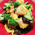 とれーん's cooksnap of when they made ブロッコリーとエビと卵のオイスター炒め.