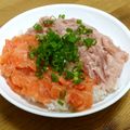 chou*'s cooksnap of when they made ＊簡単＊サーモン＆ネギトロ丼＊.