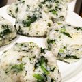 きょりこ's cooksnap of when they made 間引き菜のおにぎり.