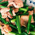 ゆんママkt's cooksnap of when they made 豚肉とにんにくの芽のオイスター炒め♡.
