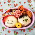 YuzuKizu's cooksnap of when they made 簡単☆ロリポップ風ハロウィンおにぎり.