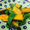 ☆ひこーきママ☆'s cooksnap of when they made かぼちゃとピーマンのオイスターマヨ炒め.
