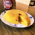クックETHJUL☆'s cooksnap of when they made 炊飯器で！HMと豆腐のカボチャケーキ.
