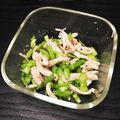 雨です's cooksnap of when they made 鶏むね肉とセロリのゴマ油あえ.