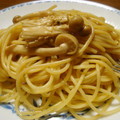 kucina's cooksnap of when they made 簡単♪きのこの柚子胡椒バタースパゲティ.