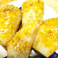 and☆K's cooksnap of when they made ✿里芋の味噌田楽風✿～焼肉のたれで簡単♪.