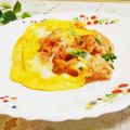 旦那は皿洗い's cooksnap of when they made お弁当に☆レンジでオムライス☆.