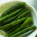 朽木流風's cooksnap of when they made いんげんの煮浸し.