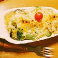 めくんめくん's cooksnap of when they made さつまいもとブロッコリーのグラタン.