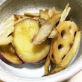 micchily's cooksnap of when they made れんこん！ごぼう！おさつの甘辛きんぴら♪.