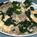 クックYTG9YE☆'s cooksnap of when they made ☆簡単！ほうれん草と豚肉のタマゴ炒め☆.