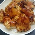 あくすとー's cooksnap of when they made 鶏むね肉の唐揚げ★甘酢あんかけ.