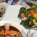 えり8eight's cooksnap of when they made クリスマス☆ポインセチア風ハム☆キャラ弁.
