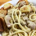 butter314's cooksnap of when they made 簡単‼ポテトベーコンのコーンスープパスタ.