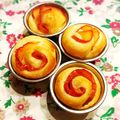 なつき☆ミ's cooksnap of when they made アップルローズブレッド☆林檎パン.