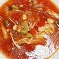 kona8's cooksnap of when they made 白菜とひよこ豆のトマトスープ.
