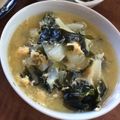 クックFLNOR9☆'s cooksnap of when they made もやしとわかめの溶き卵味噌汁♪.