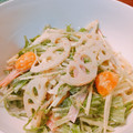 キキママ♪'s cooksnap of when they made ★蓮根と水菜のごま山葵和え和風サラダ★.
