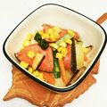 クック8D4MI6☆'s cooksnap of when they made じゃがいもと鮭のバター醤油炒め♡偏食に.