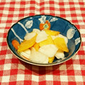 まんまるまうちゃん's cooksnap of when they made 柿 と かぶ の 甘酢漬け.