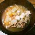 なすきぃ's cooksnap of when they made 寒い日に美味しい❣豚キムチ汁.