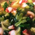 ペパーミント©'s cooksnap of when they made タコとチンゲン菜の煮物.