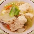 おぅぷん's cooksnap of when they made 胃腸に優しい♡体ポカポカ♪♪鶏団子スープ.