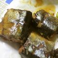 Yuminmama's cooksnap of when they made 圧力鍋でさんまの味噌煮.