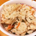あかぴよママ's cooksnap of when they made 鶏肉とごぼうのシンプルな炊き込みご飯.