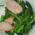 kyokoha's cooksnap of when they made ほうれん草と魚肉のオイマヨ炒め(⌒‐⌒).