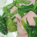 kyokoha's cooksnap of when they made 魚肉ソーセージとほうれん草のマヨ炒め.