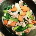 ☆どーも☆'s cooksnap of when they made 簡単10分で完成！小松菜と豚肉の生姜炒め.