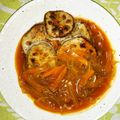 クックJPS154☆'s cooksnap of when they made 蓮根の挽き肉はさみ焼き 甘酢ソース！.