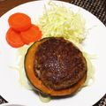 ☆yuki1031☆'s cooksnap of when they made 坊ちゃんかぼちゃinハンバーグ☆*:.｡.
