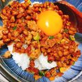 −simba−'s cooksnap of when they made 簡単☆ピリ辛納豆丼.