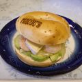龍青空ママ's cooksnap of when they made 海老アボカドのベーグルサンド♪.