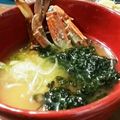 cocoりえ's cooksnap of when they made ☆ワタリガニの味噌汁☆いいダシが出ます♪.