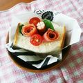ｋｉｒａｋｉｒａ５'s cooksnap of when they made お花畑のBLTポケットサンド.