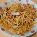 美衣まま's cooksnap of when they made 食欲そそる♪舞茸とベーコンの和風パスタ.