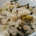 クックHPJDYZ☆'s cooksnap of when they made 枝豆たっぷり炊き込みご飯♪.