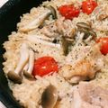 ninamh's cooksnap of when they made 鶏肉とミニトマトのフライパンパエリア.