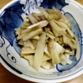sanriku's cooksnap of when they made ウドの皮の塩きんぴら.