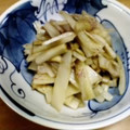 sanriku's cooksnap of when they made ウドの皮の塩きんぴら.
