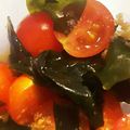 クックPIQFFB☆'s cooksnap of when they made ワカメとプチトマト生姜ポン酢和え.