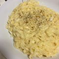 gumy's cooksnap of when they made ✿簡単アレンジ✿塩カルボナーラーメン.