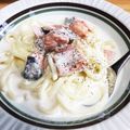 Noneli☆'s cooksnap of when they made シャケのクリームうどん.