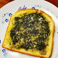 カレンガール's cooksnap of when they made サクサク♪　お茶のトースト.